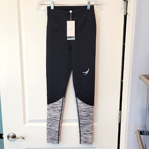 Endeavor Athletic Power Up Leggings Size Small Black/Gray Melange NWT